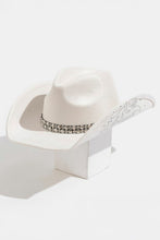 Load image into Gallery viewer, Studded Strap Rhinestone Decor Western Cowboy Hat