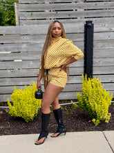 Load image into Gallery viewer, Right On Trend Polka Dot Jacket Shorts Set
