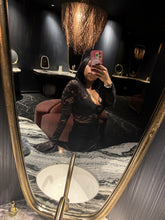 Load image into Gallery viewer, Black lace mini dress
