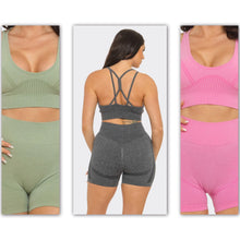 Load image into Gallery viewer, Seamless Bra Top and Butt Lift Short set
