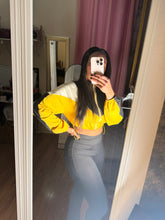 Load image into Gallery viewer, Color Block Workout Leggins Set W Cropped Jacket
