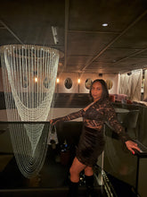 Load image into Gallery viewer, Black lace mini dress
