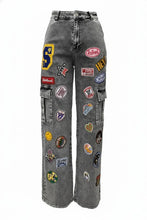 Load image into Gallery viewer, Patched Denim Jeans
